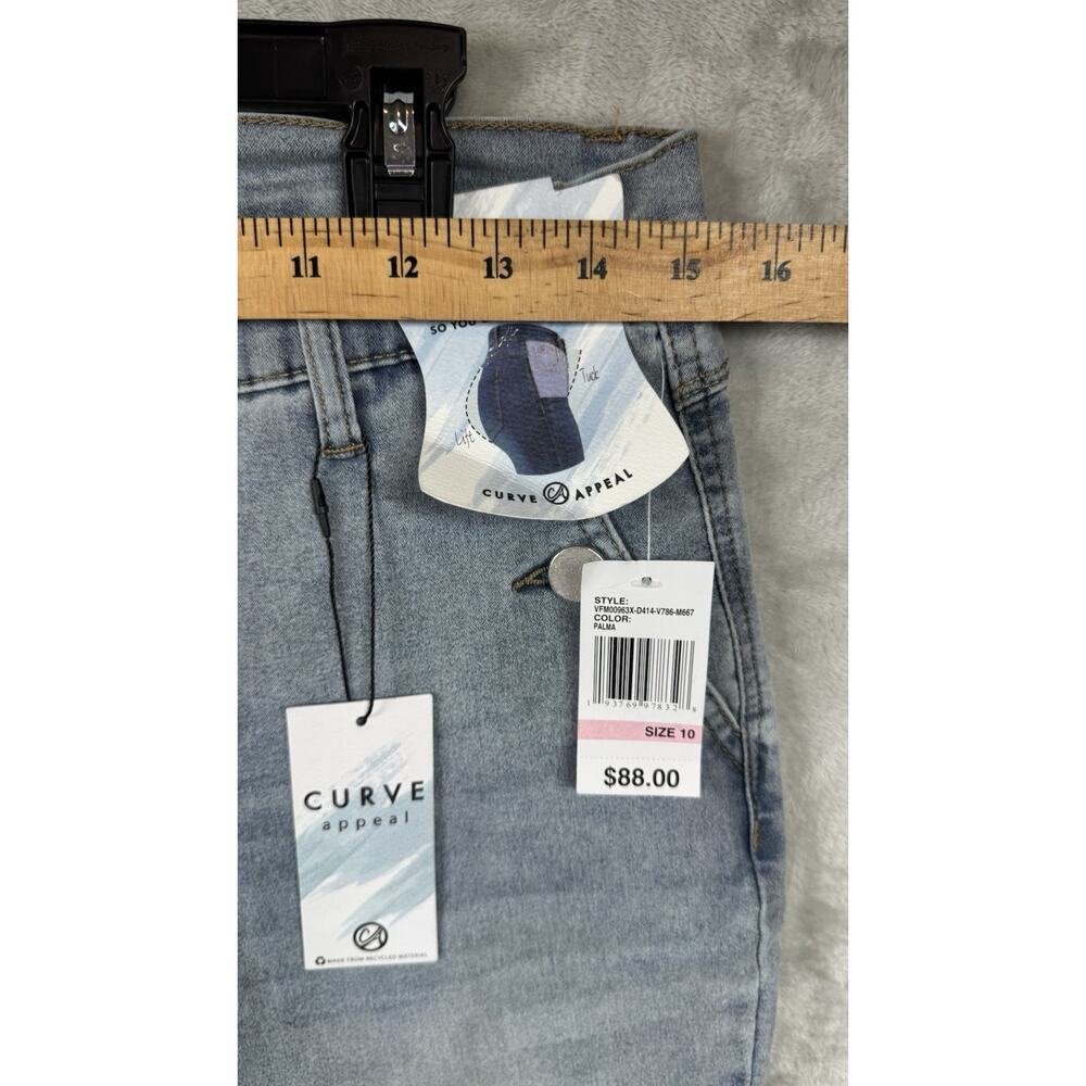 CURVE APPEAL NEW Women Jeans 10/30 Blue Curve Creator High Rise Boot Stretch - Picture 8 of 14